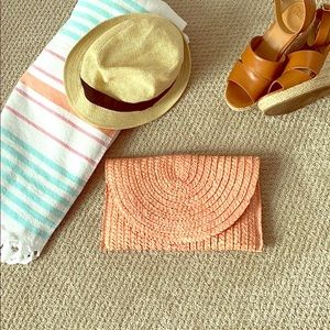 Cute straw braided/woven clutch